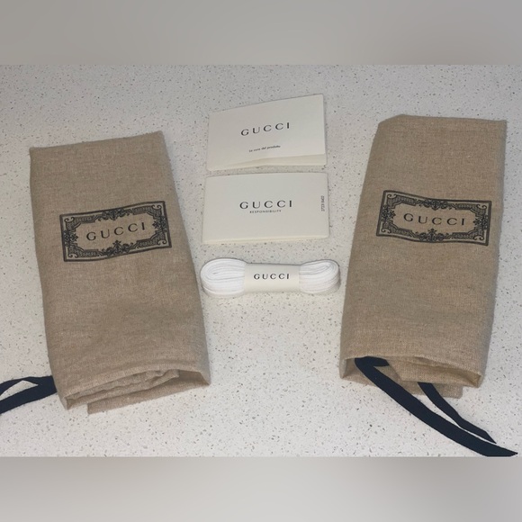 NEW Gucci Women White Rhyton Cat Eye Sneakers EU 38.5 RETAIL $930 - Picture 11 of 14